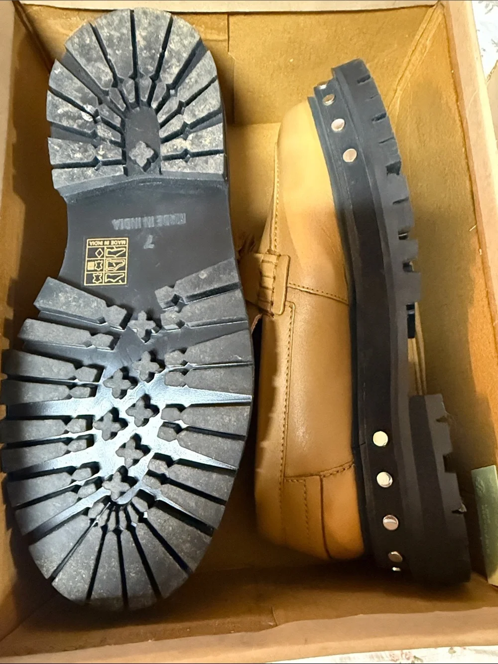 Free People tan leather
